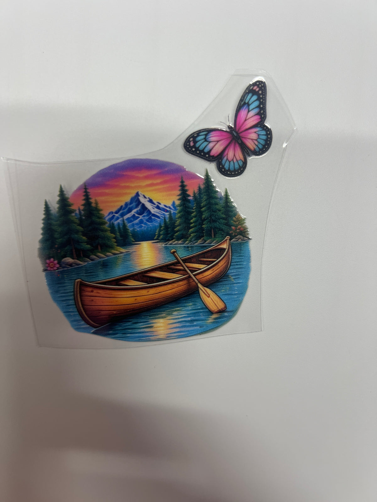 Camp boat & butterfly
