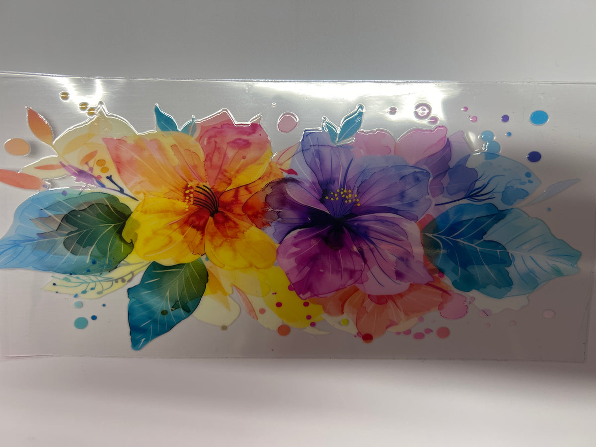 Watercolor Flowers Wrap